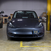 Load image into Gallery viewer, Mishimoto 2020+ Tesla Model Y License Plate Relocation Kit - Aluminum Front Plate Mount
