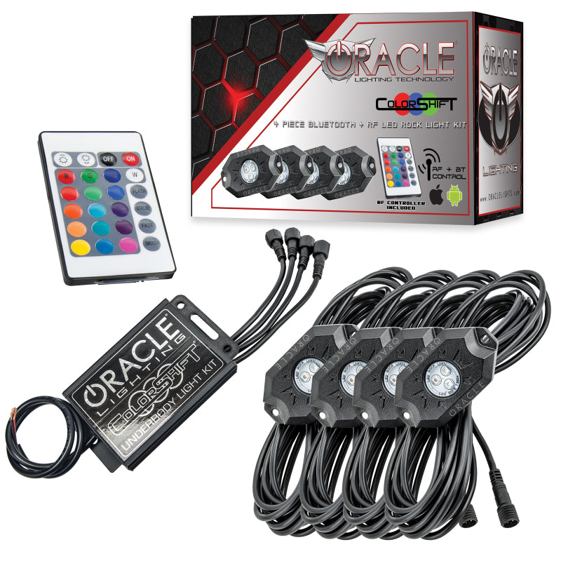 Oracle Lighting Bluetooth + RF ColorSHIFT Underbody Rock Light Kit for 4x4 Vehicles