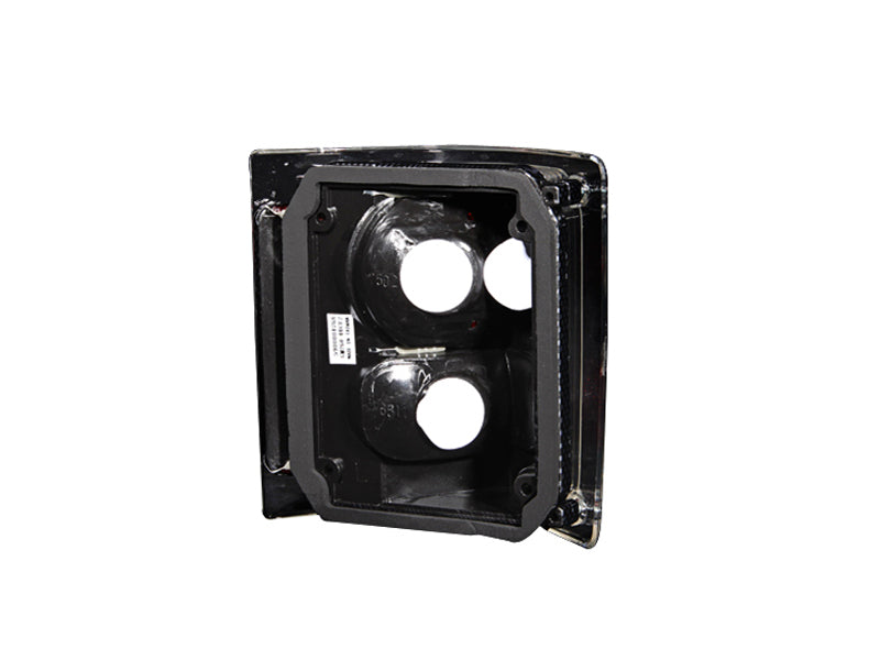 ANZO Chevrolet C10 Tail Light Assembly Pair with Clear/Red Lens and Carbon Housing