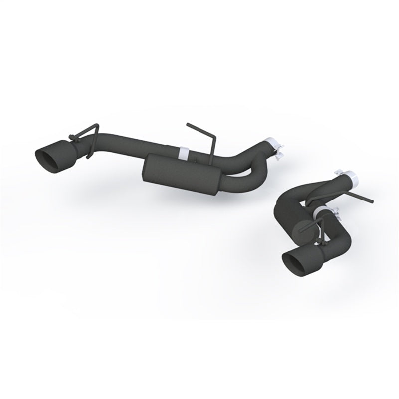MBRP Armor BLK Series 2.5-inch Black Coated Non NPP Axle Back Exhaust System for Chevrolet Camaro (2016-2022)