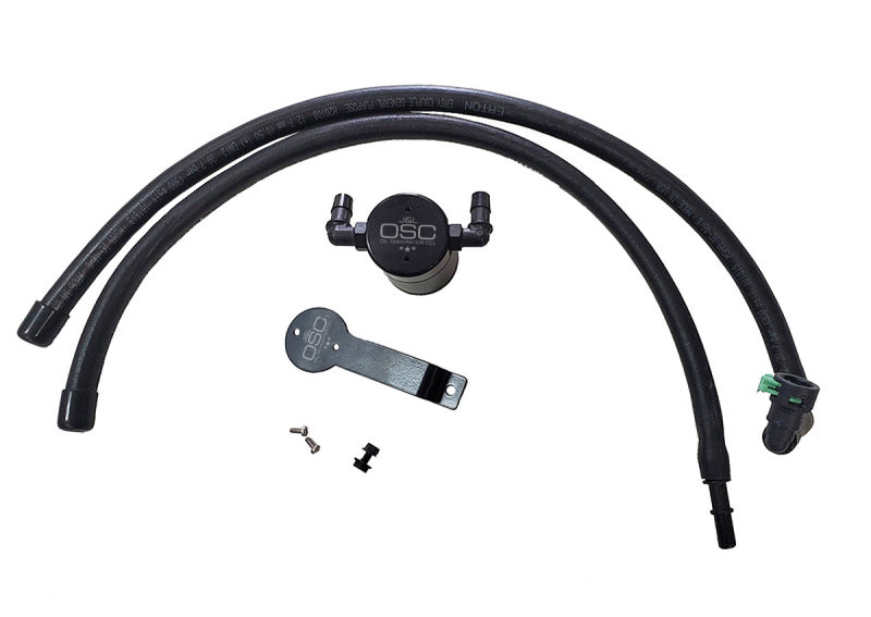 J&L jlt3055D-B 3.0 Driver-Side Oil Separator for 2020-2024 Ford Explorer 2.3L EcoBoost, Black Anodized