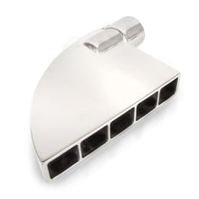 Load image into Gallery viewer, Stainless Works Boxxter Exhaust Tip 2-1/2 inch ID Inlet with 1.5 x 8.5 inch 90 Degree Outlet and Grate