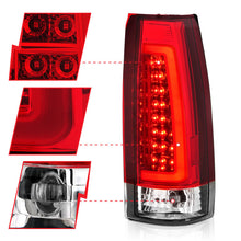 Load image into Gallery viewer, ANZO 1999-2000 Cadillac Escalade LED Tail Light Assembly with Chrome Housing – Red and Clear Lens (Pair)