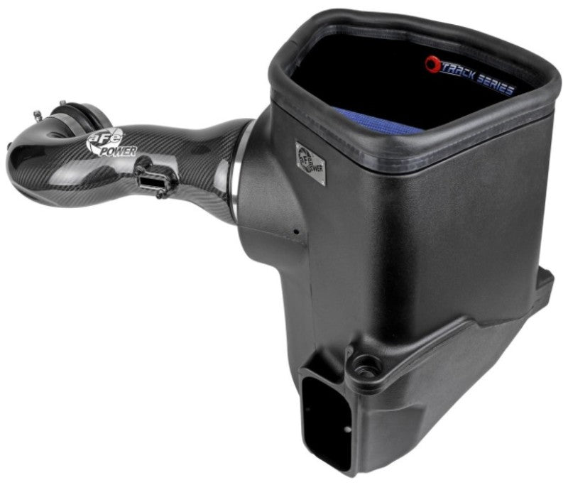 aFe Track Series Carbon Fiber Cold Air Intake System with Pro 5R Filter for GM Trucks and SUVs 2019-2025