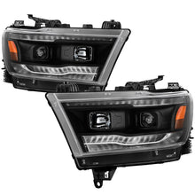Load image into Gallery viewer, Spyder Dodge Ram 2019-2020 Halogen Projector Headlights with Sequential Turn Signal - Black, OEM Replacement