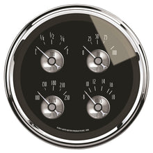 Load image into Gallery viewer, AutoMeter Gauge Quad 5-inch Electric with Prestige Black Diamond Finish, Part Number ATM2012