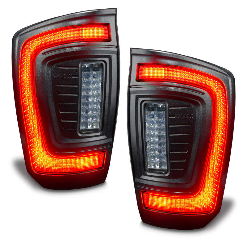 ORACLE Lighting Black Series Flush Style LED Tail Lights for 2016-2023 Toyota Tacoma