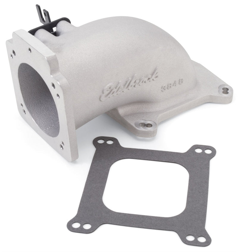 Edelbrock Low Profile Intake Elbow for 75mm, 85mm, and 90mm Throttle Bodies – Part No. ede3848
