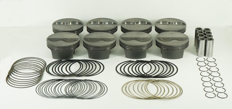Mahle MS Piston Set for Small Block Chevy 409ci with 4.165 Inch Bore - Part Number MHL197753365
