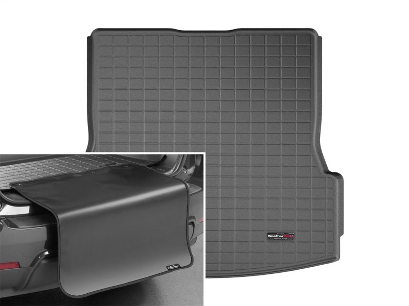 WeatherTech 2020+ Ford Explorer Cargo Liner - Black (Behind 2nd Row Seating) w/ Bumper Protector