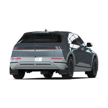 Load image into Gallery viewer, Rally Armor Black Polyurethane Mud Flaps for Hyundai Ioniq 5 (2022-2024) with Light Blue Logo - Durable UV-Resistant Design