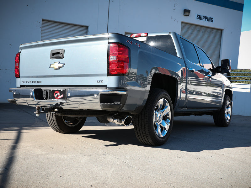 aFe Apollo GT Series 4-inch 409 Stainless Steel Cat-Back Exhaust System with Polished Tip for GM Silverado/Sierra 1500 (2014-2016) V8-6.2L