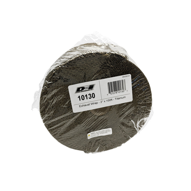 DEI Titanium Exhaust Wrap 2 inch x 100 ft - High-Performance Thermal Insulation for Automotive and Motorcycle Applications