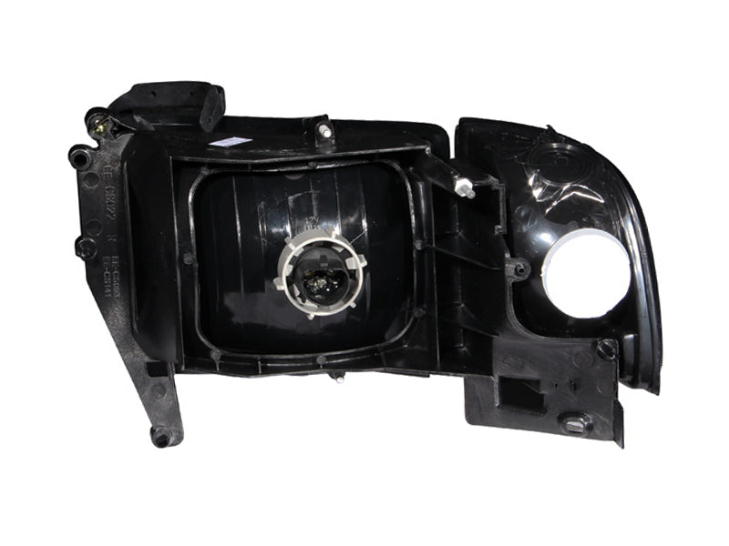 ANZO 1994-2001 Dodge Ram Crystal Headlight Set with Clear Lenses and Black Housing