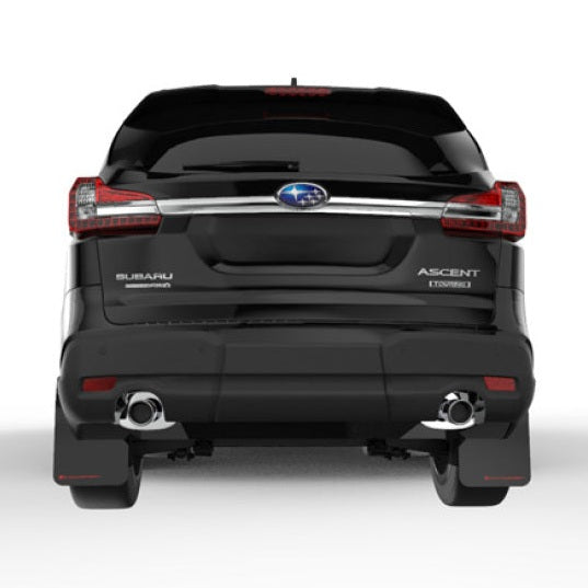 Rally Armor 18-25 Subaru Ascent Black UR Mud Flap with Grey Logo - Durable Polyurethane Car Mud Guard