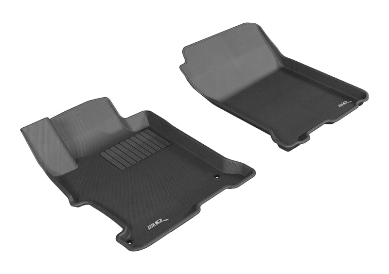 3D MAXpider Kagu Series All-Weather Floor Mats for Honda Accord (2014-2017) - Custom Fit, Black
