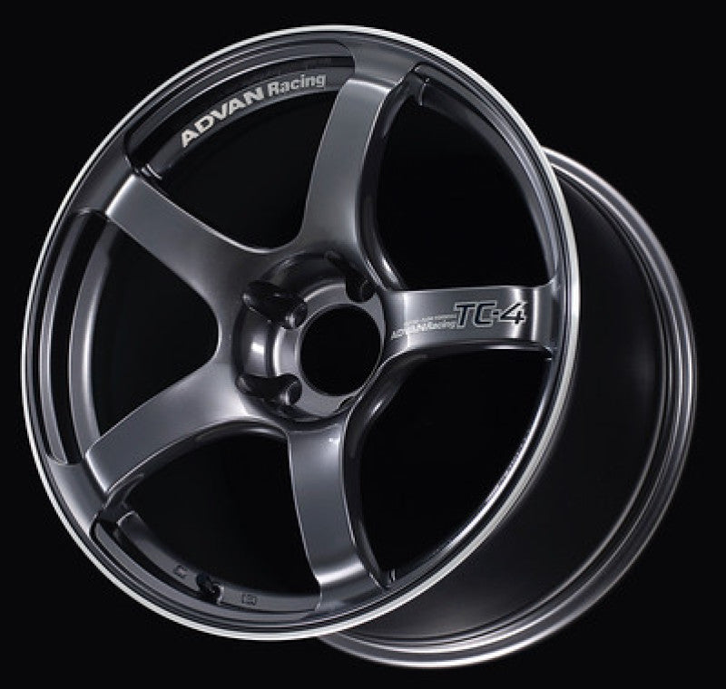 Advan TC4 17x8.0 Inch +38 Offset 5x114.3 Racing Gunmetallic Wheel (Part Number: avnYAD7G38EGMR)
