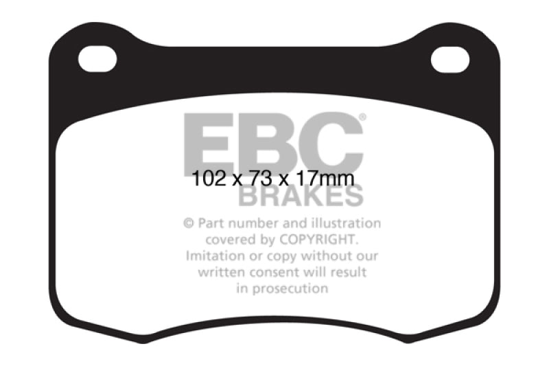EBC Yellowstuff Rear Brake Pads for Lexus IS F 2008-2014 * Part Number ebcdp41820r