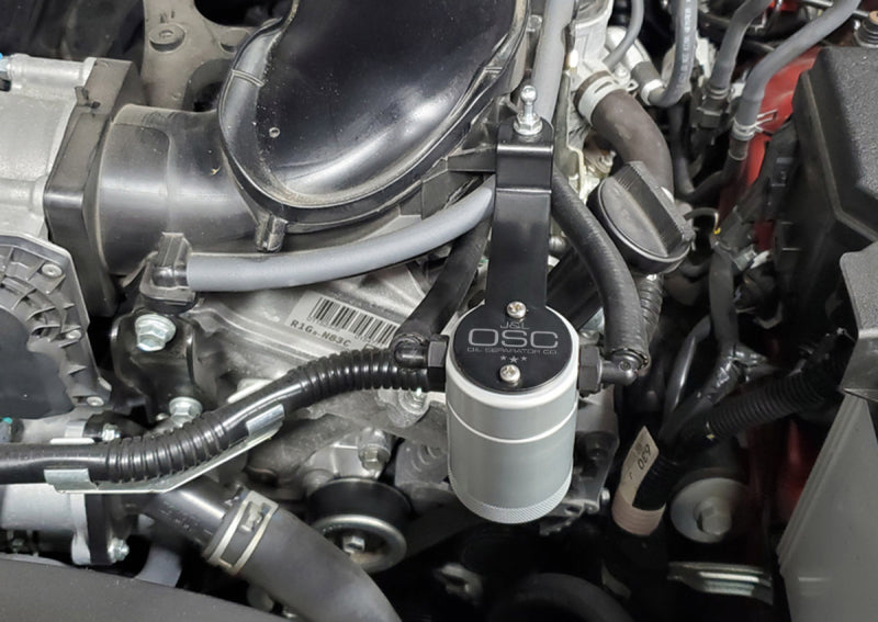 J&L JLT3107D-C 3.0 Driver-Side Oil Separator for Toyota Tacoma and 4Runner 4.0L, Clear Anodized