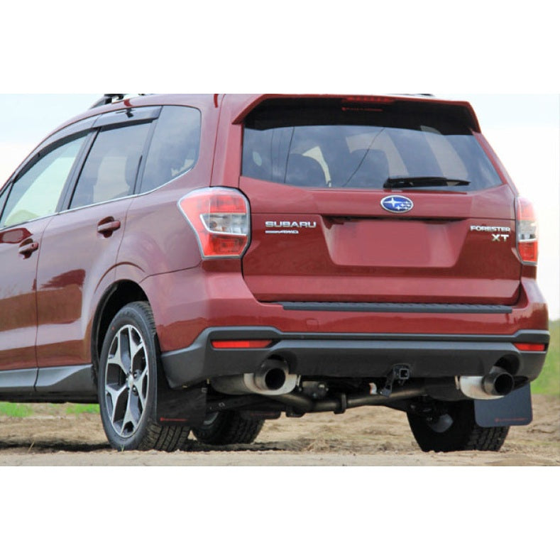 Rally Armor 14-18 Subaru Forester Black Mud Flap with Grey Logo – Durable Urethane Mud Guards for All-Weather Protection