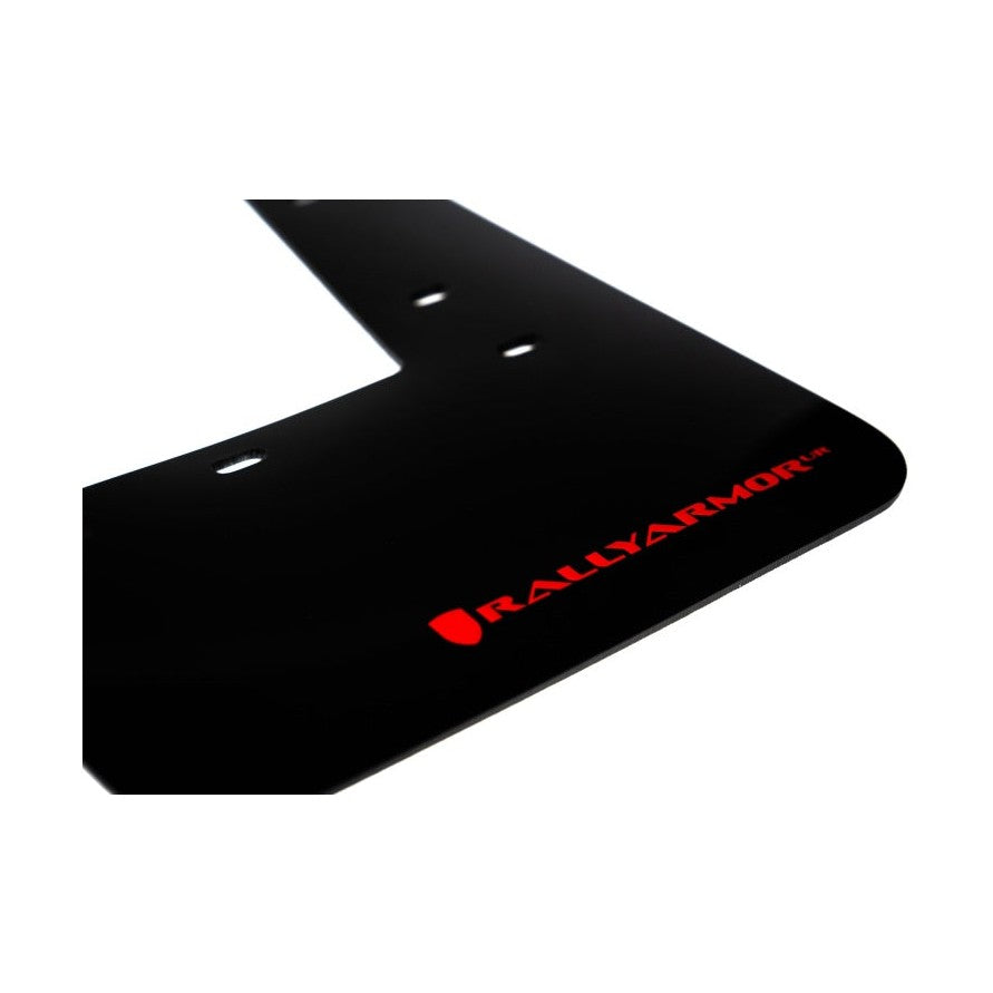 Rally Armor UR Series Black Mud Flaps with Red Logo for Toyota GR Corolla 2023-2025