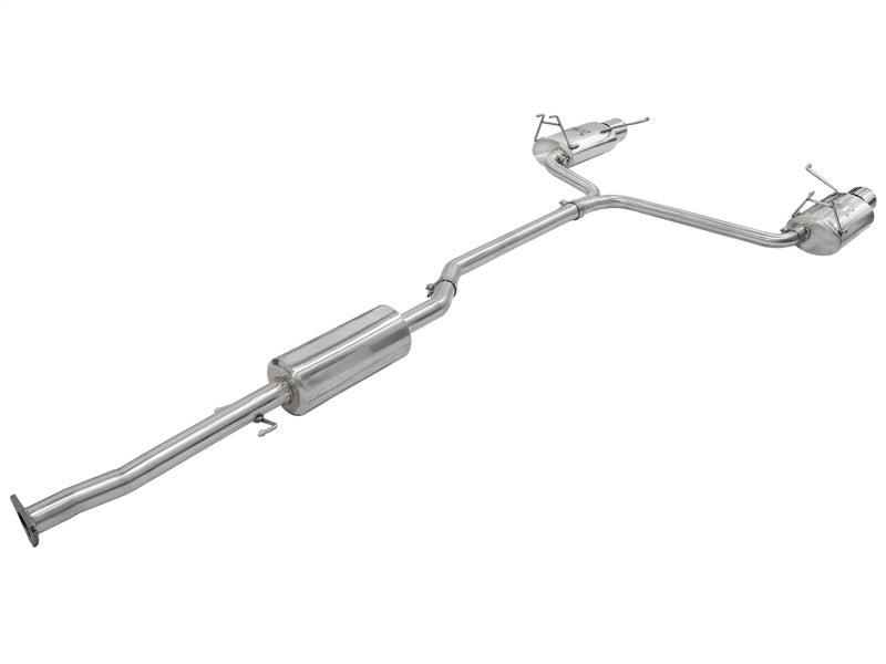 aFe Takeda 2.25-inch to 2-inch Stainless Steel Cat-Back Exhaust System with Polished Tips for Honda Accord 2008-2012 V6 3.5L