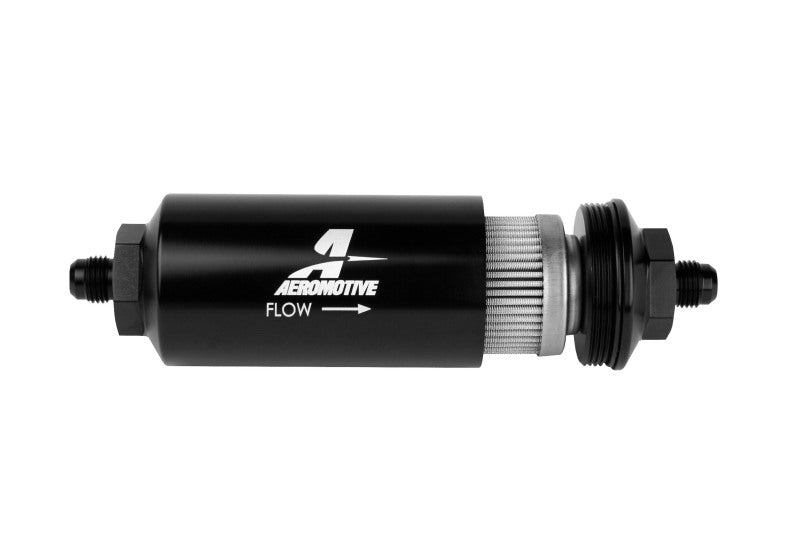 Aeromotive In-Line Filter with 100 Micron Stainless Steel Element - AN-06 Male Fittings