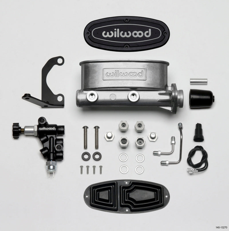 Wilwood HV Tandem Master Cylinder Kit with Combination Proportioning Valve and Mounting Hardware * 1-1/8 Inch Bore