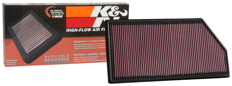 K&N Engineering Part 33-3068 High-Flow Reusable Air Filter for Mercedes-Benz 2019-2020 Models