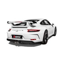 Load image into Gallery viewer, Akrapovic Slip-On Race Line Exhaust System for 2018 Porsche 911 GT3 (991.2) with Titanium Tail Pipe Set