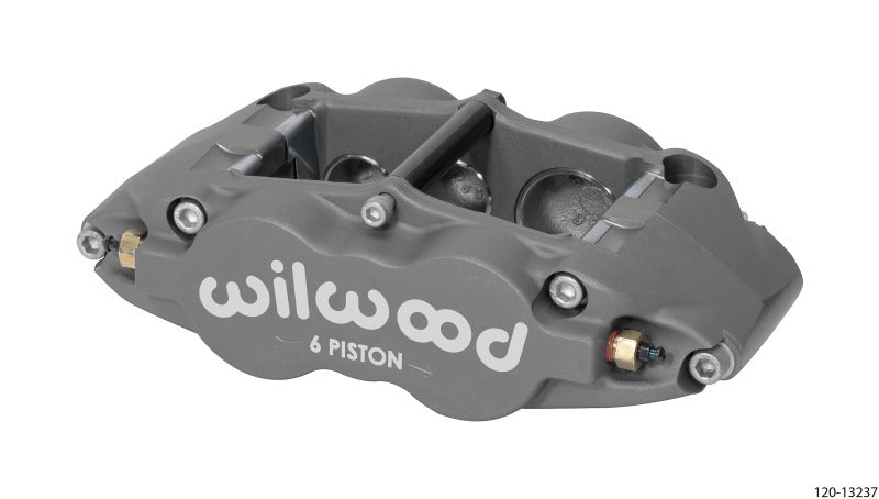 Wilwood Forged Superlite 6R-R/H Caliper with 1.62/1.12/1.12 Inch Pistons and 0.81 Inch Disc - Part Number wil120-13237
