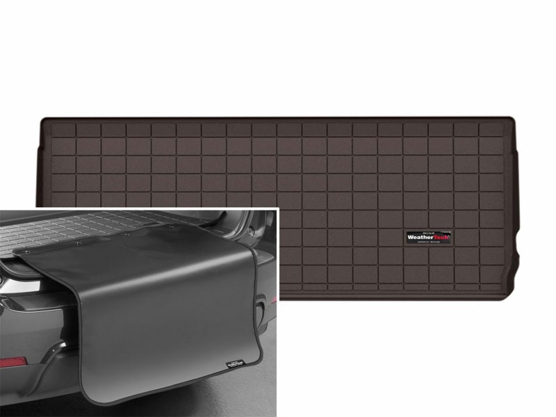 WeatherTech WET431870SK Cargo Liner with Bumper Protector for 2025-2026 Ford Expedition and 2025 Lincoln Navigator, Cocoa