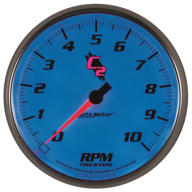 AutoMeter C2 5 Inch 10,000 RPM In-Dash Tachometer for High-Performance Vehicles