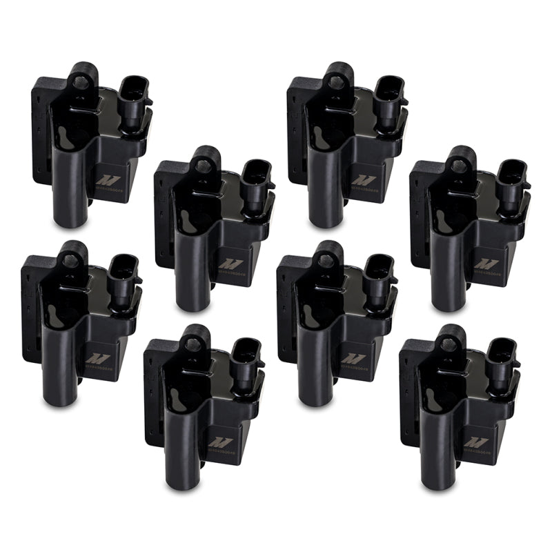 Mishimoto GM Square Style Engine Ignition Coil Set for 2006 GMC Yukon XL, Chevrolet Suburban, and Avalanche