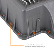 Load image into Gallery viewer, Mishimoto Aluminum Transmission Pan for 1989-2010 Ford Powerstroke 7.3L, 6.0L, 6.4L - Cast Aluminum, Gunmetal Gray