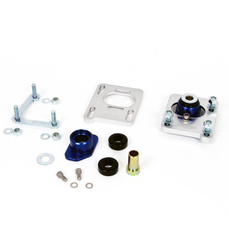 BBK 94-04 Mustang Caster Camber Plate Kit with Silver Anodized Finish - Adjustable Billet Aluminum