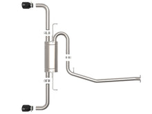 Load image into Gallery viewer, aFe Power Takeda 2-1/4 Inch to 2-1/2 Inch Stainless Steel Cat-Back Exhaust System with Black Tips for Toyota RAV4 2019-2020