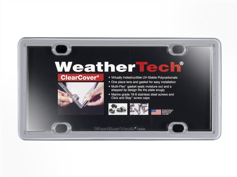 WeatherTech ClearCover Frame Kit - Black for License Plates (Part #wet60020)