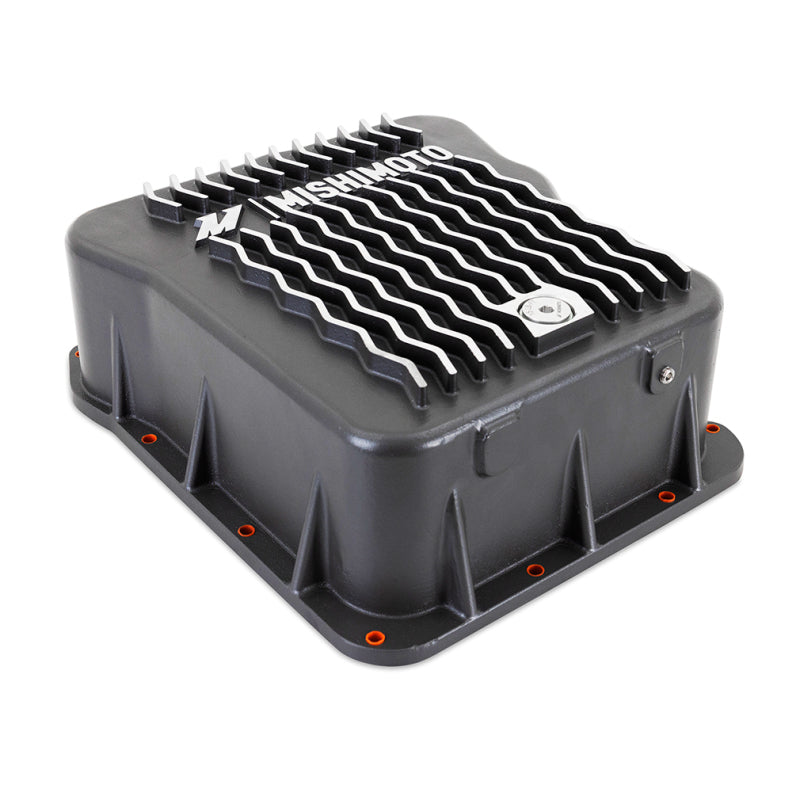 Mishimoto Aluminum Transmission Pan for 2001-2019 Chevy/GMC Duramax 6.6L - Cast Aluminum, Gunmetal Gray