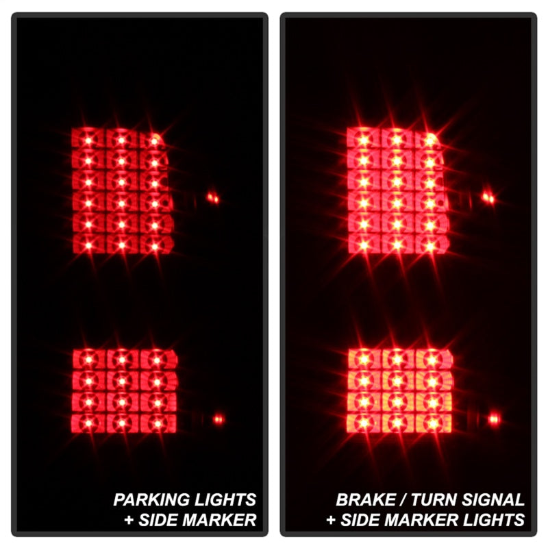 Spyder xTune Chevy Silverado 1500 & GMC Sierra 2014-2016 LED Tail Lights * Black Smoke