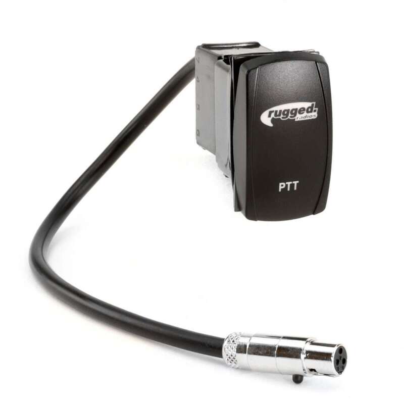 Rugged Radios PTT Rocker Switch Button for Automotive Communication Systems - Part RGDRGDPTT-RS-12