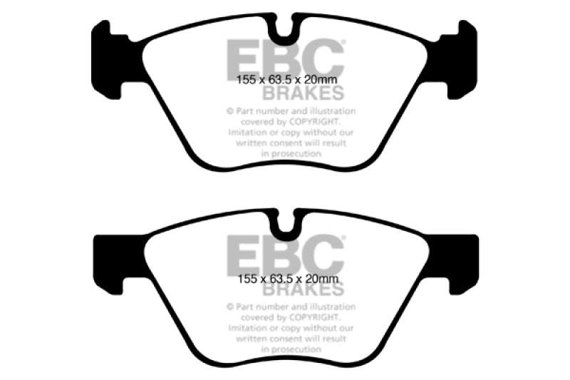 EBC Yellowstuff Front Brake Pads for BMW 128i (2008-2013) - High-Performance Street and Track Use