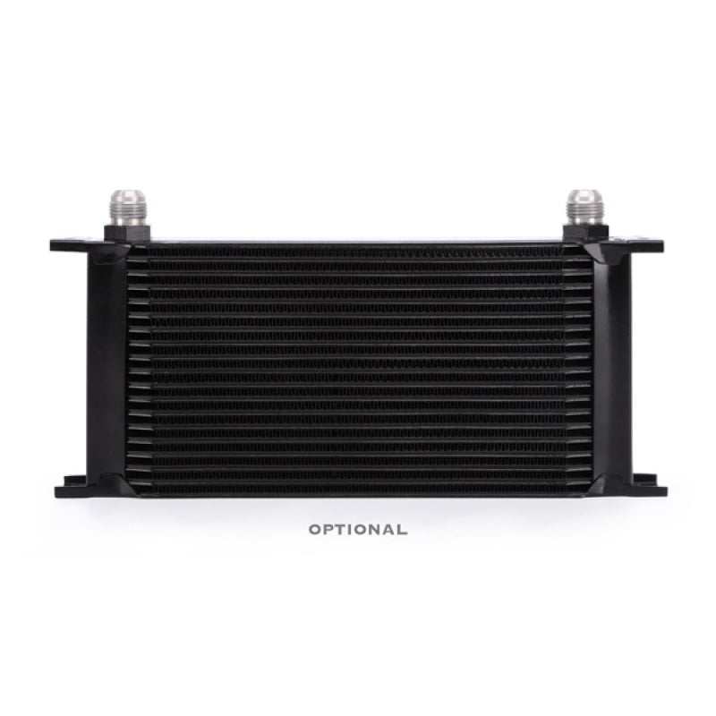 Mishimoto 08+ Mitsubishi Evolution X Black Oil Cooler Kit - Dual V-Mounted Oil Coolers for Optimal Performance