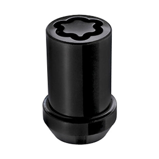 McGard Black Tuner Style Cone Seat Wheel Lock Set M12 x 1.5 - 4 Locks with Key for Volvo 940 and 960