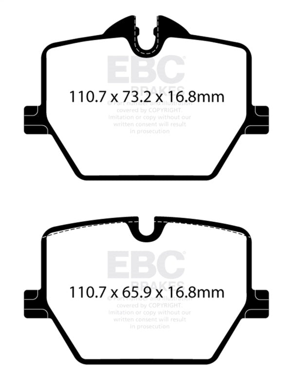 EBC DP82415RP1 RP-1 Race Rear Brake Pads for TRW Calipers