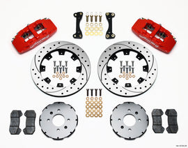 Wilwood Dynapro 6 Front Hat Kit for Honda Civic 1992-1999 with 12.19-inch Drilled Rotors in Red