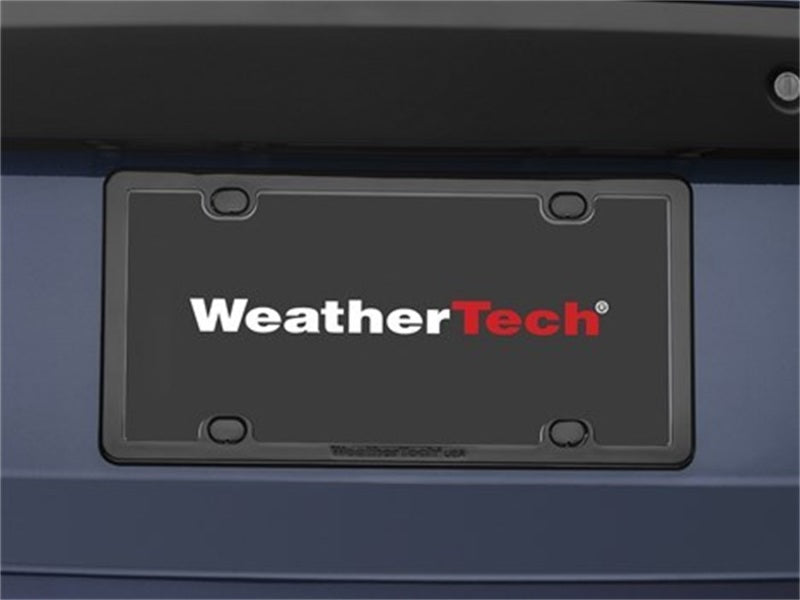 WeatherTech Black ClearFrame License Plate Frame Kit - Durable and Easy to Install