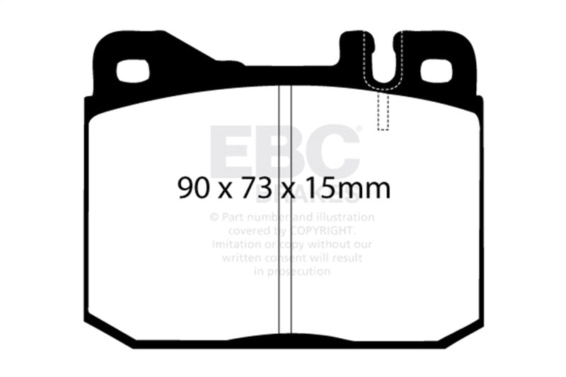 EBC UD145 Ultimax Front Brake Pads for Select Mercedes-Benz Models