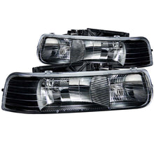 Load image into Gallery viewer, ANZO 1999-2002 Chevrolet Silverado 1500 Crystal Headlight Set with Clear Lenses and Black Housing