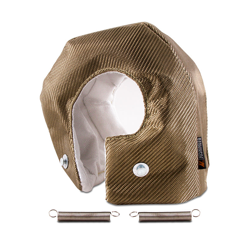 Mishimoto Titanium Turbo Blanket T6 – High-Temperature Turbo Heat Shield for Enhanced Engine Bay Cooling